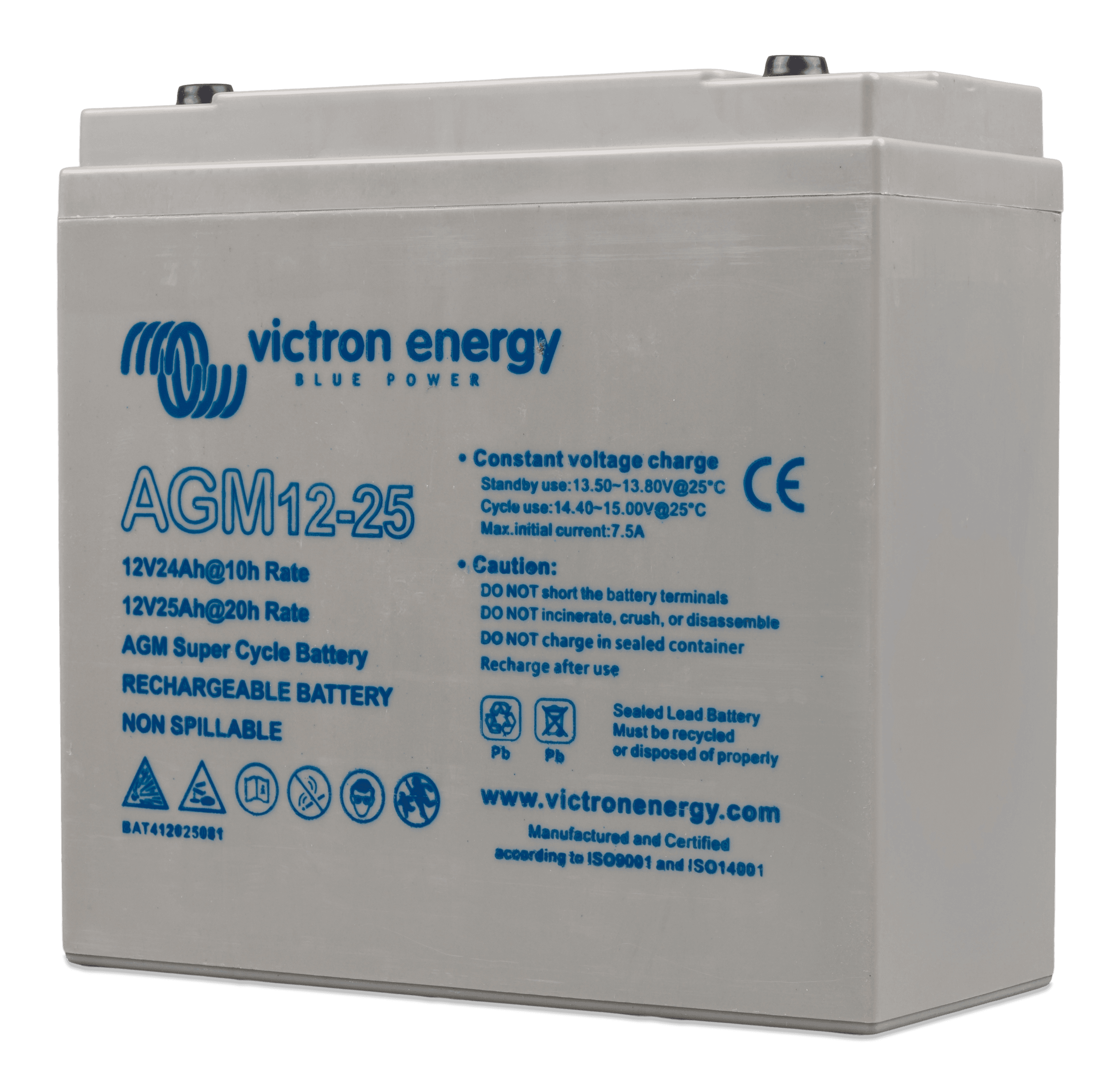 BAT412025081_12v-25Ah AGM Super (left)  thumbnail