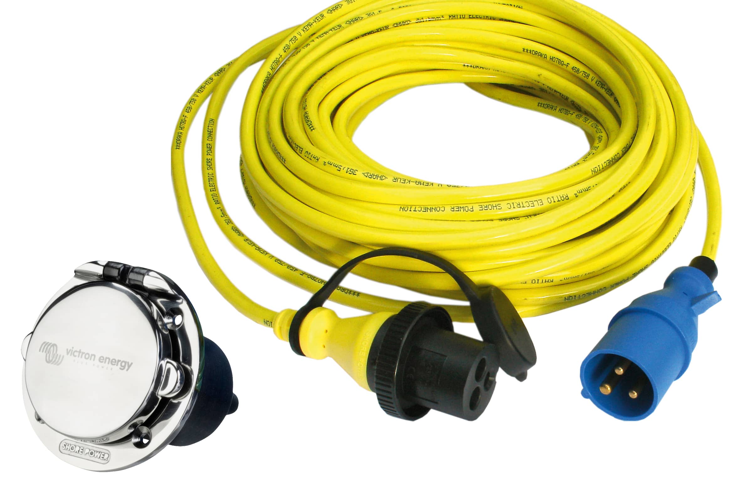 Shore Power Cable and Stainless Inlet with cover thumbnail