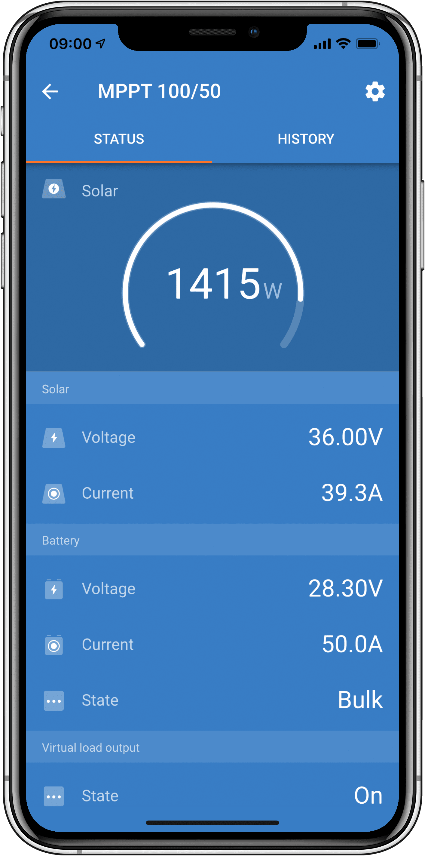 iPhone SmartSolar status thumbnail