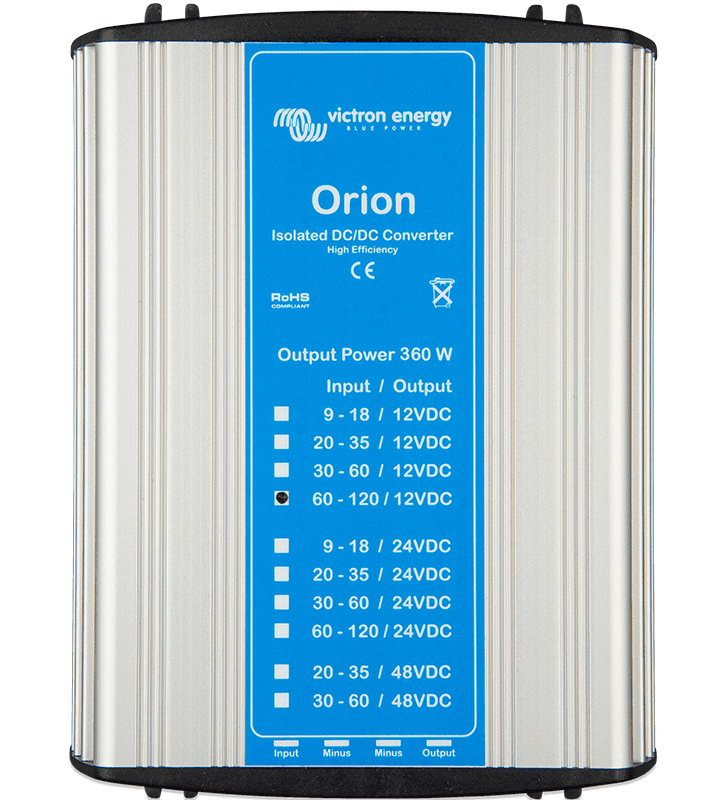 Orion DC-DC Converters 110V, Isolated